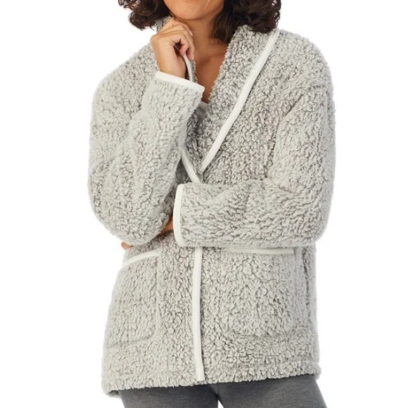 Cuddl duds wrap bed jacket top